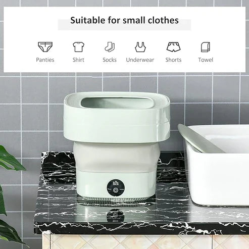 Foldable Mini Laundry Machine (High Quality) |  (جودة عالية) ماكينة غسيل صغيرة قابلة للطي